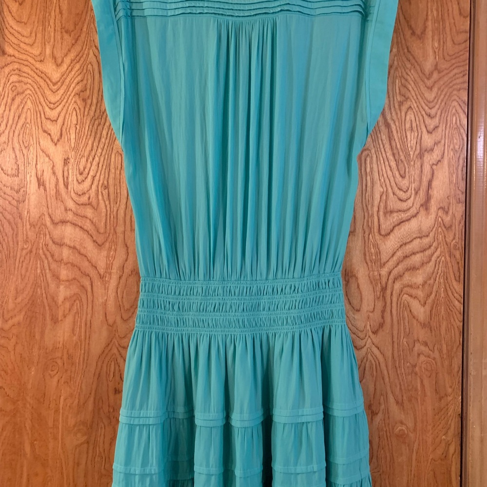 Ramy Brook Silk Turquoise Mini Dress - Picture 5 of 6